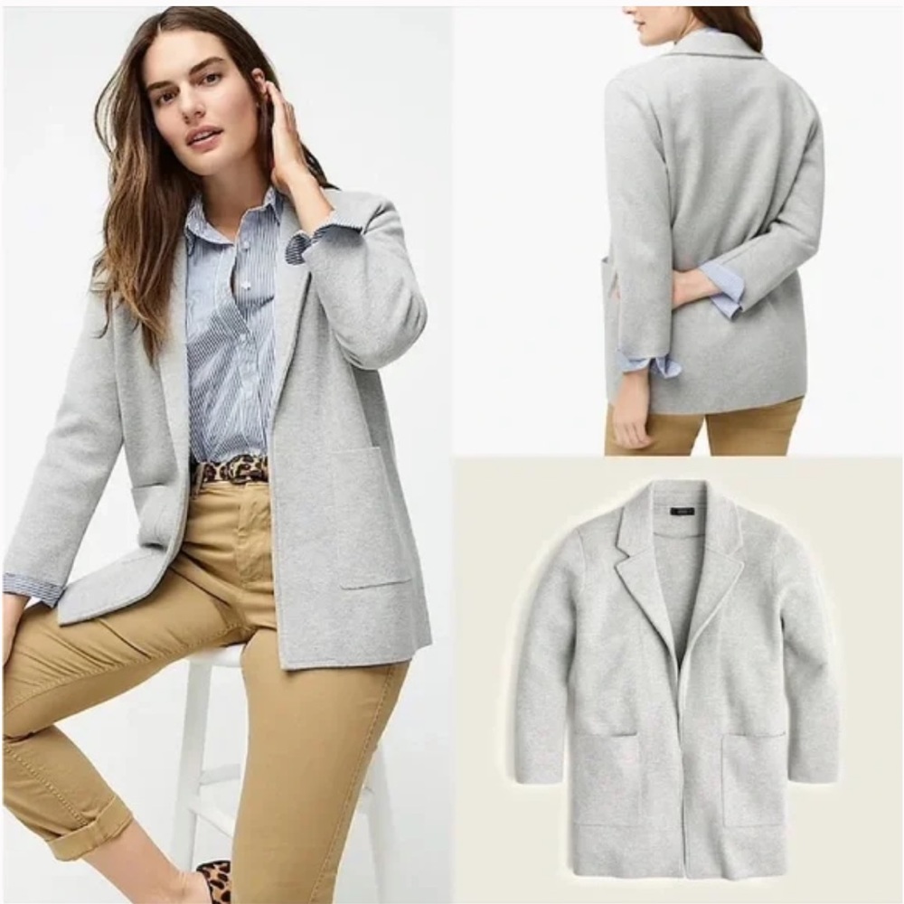 J. Crew Sophie Open Front Sweater Blazer